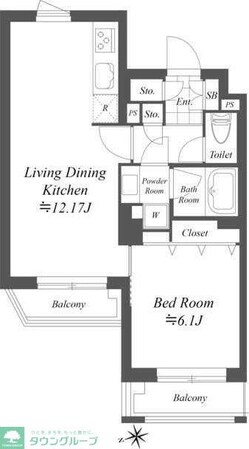 グランデュオ世田谷XIの物件間取画像